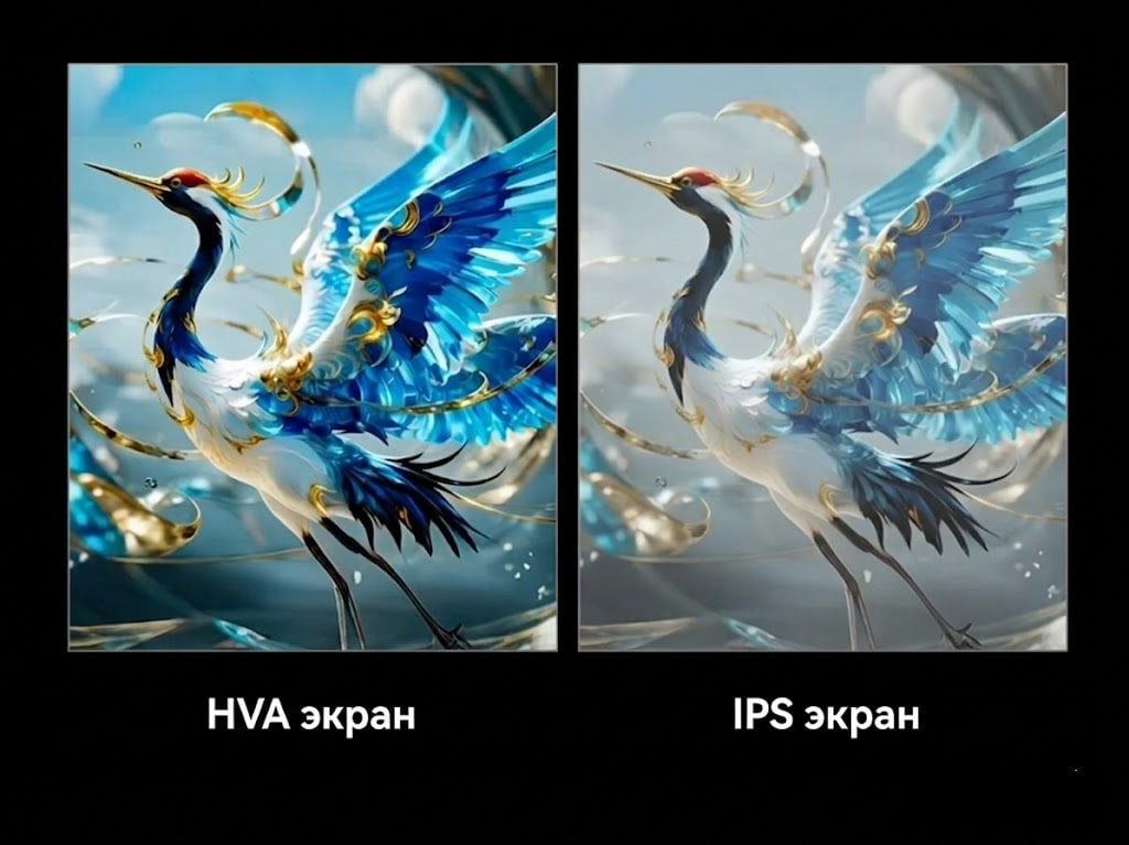 Сравнение HVA и IPS матриц: контрастность и углы обзора